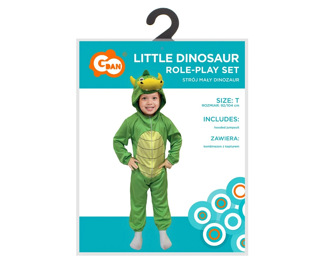 Costume for child Little Dinosaur (hooded jumpsuit), size 92/104 cm